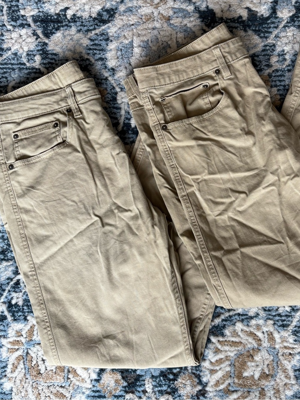 Magellan Outdoors Work Pants 34x30, Tan 2 Pairs
